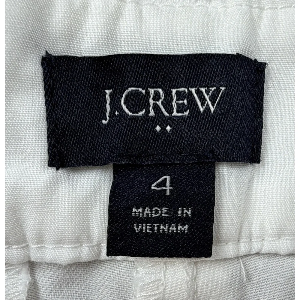 LOT OF 2 ~J Crew Classic Chino Shorts Women's Size 4 100% Cotton Beach Resort